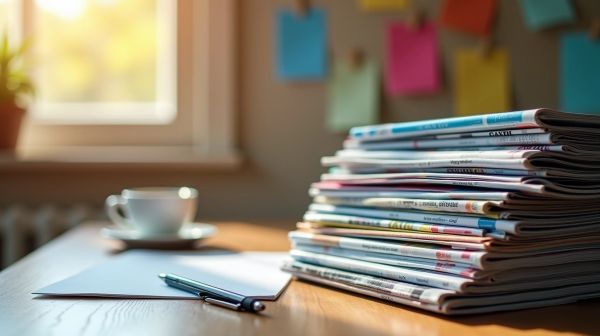 Choix divers de magazines d'actualité et d'information